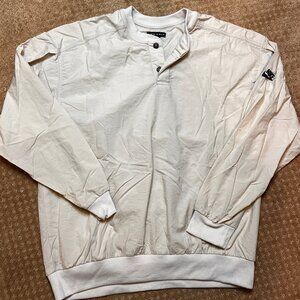 VTG Nike Golf 1/4 Button Jacket Mens XL Rare Y2K Tan Wind Resistant Top Layer